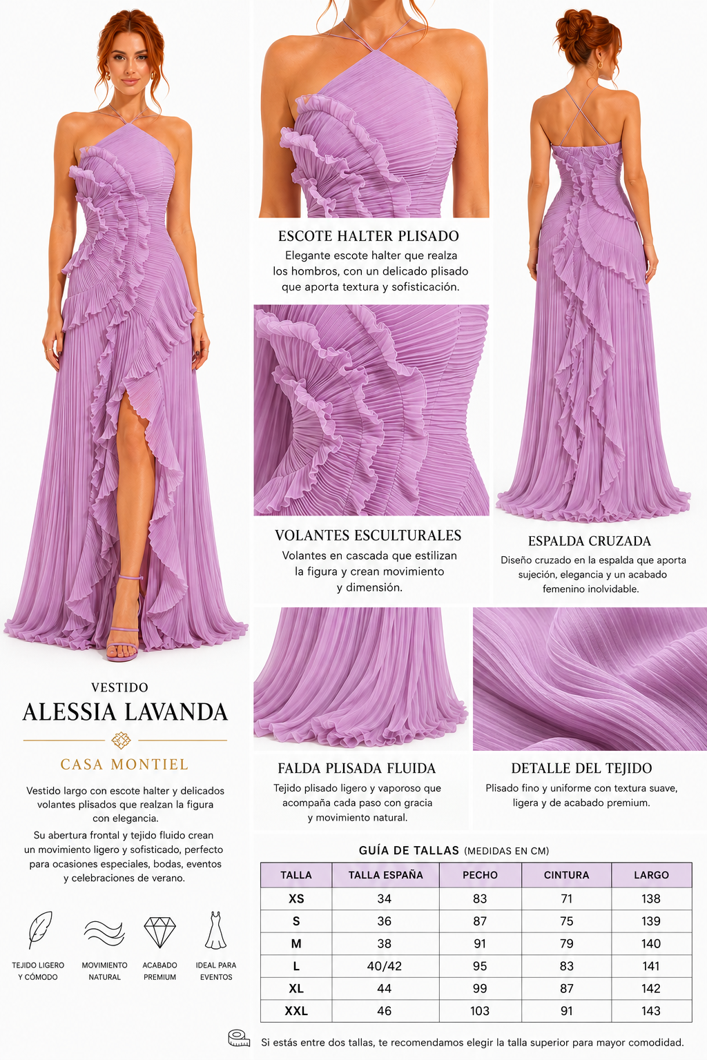 Casa Montiel / Vestido Alessia Lavanda