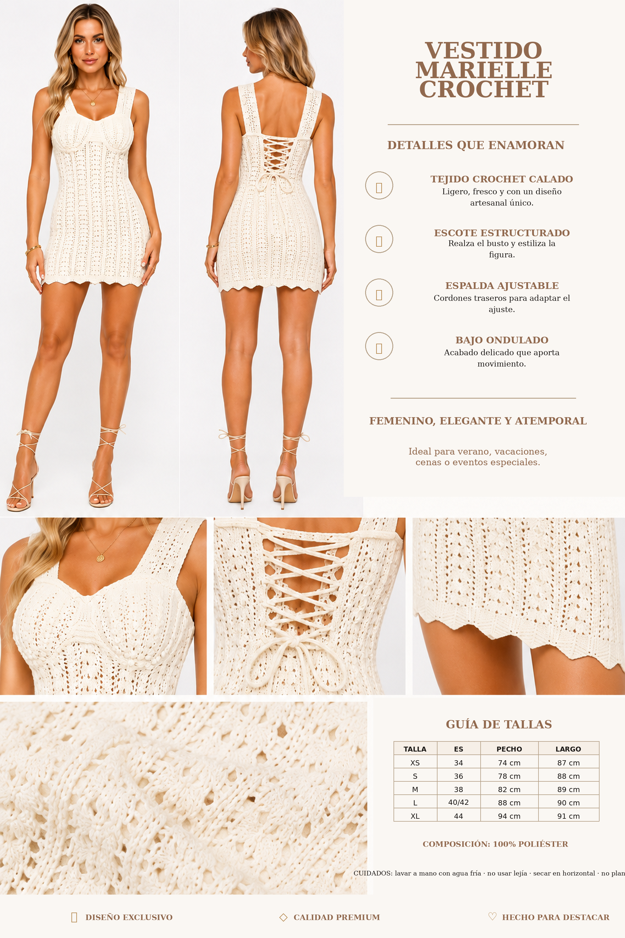 Casa Montiel / Vestido Marielle Crochet