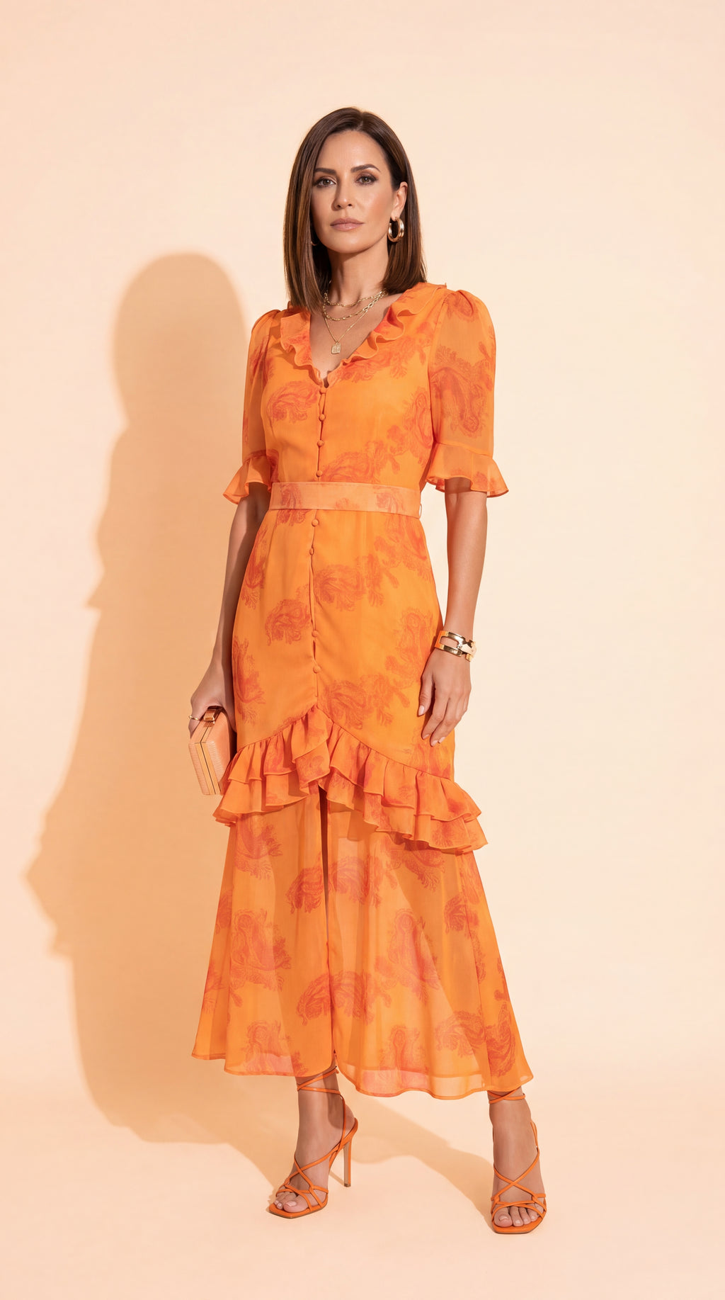 Casa Montiel / Vestido Siena Naranja