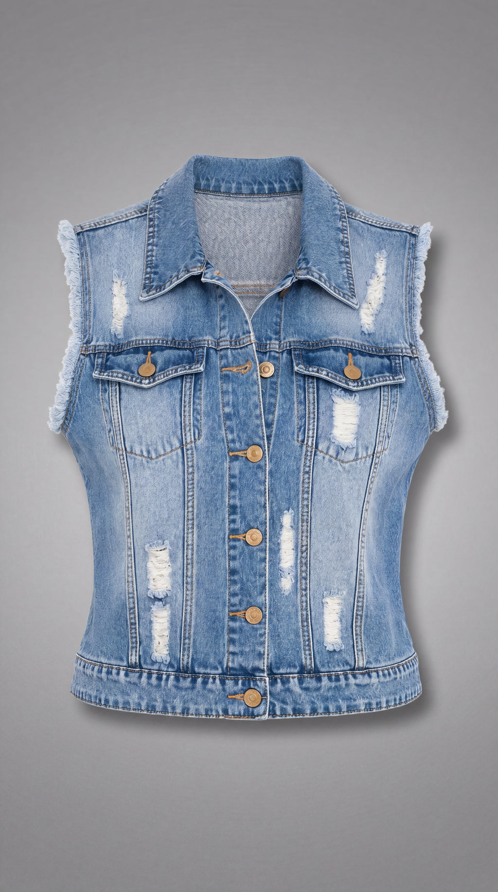 Casa Montiel / Chaleco Azura Denim