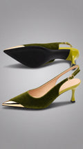 Casa Montiel / Tacones Alessia Verde Oliva